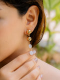 Twin ball and Pearl Earring