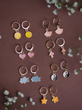 Pastel Charm Set 7 Enamel Earrings