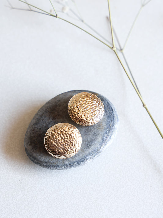 Hammered Dome Statement Stud