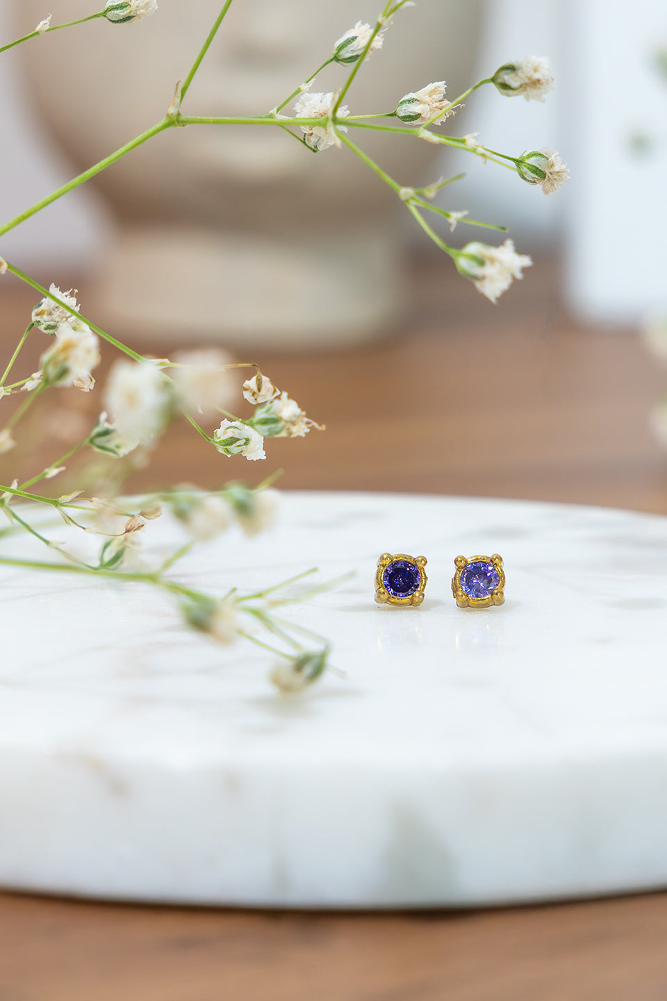 Pixie Glow Brass Studs (Anti Tarnish) Combo of 4 Studs