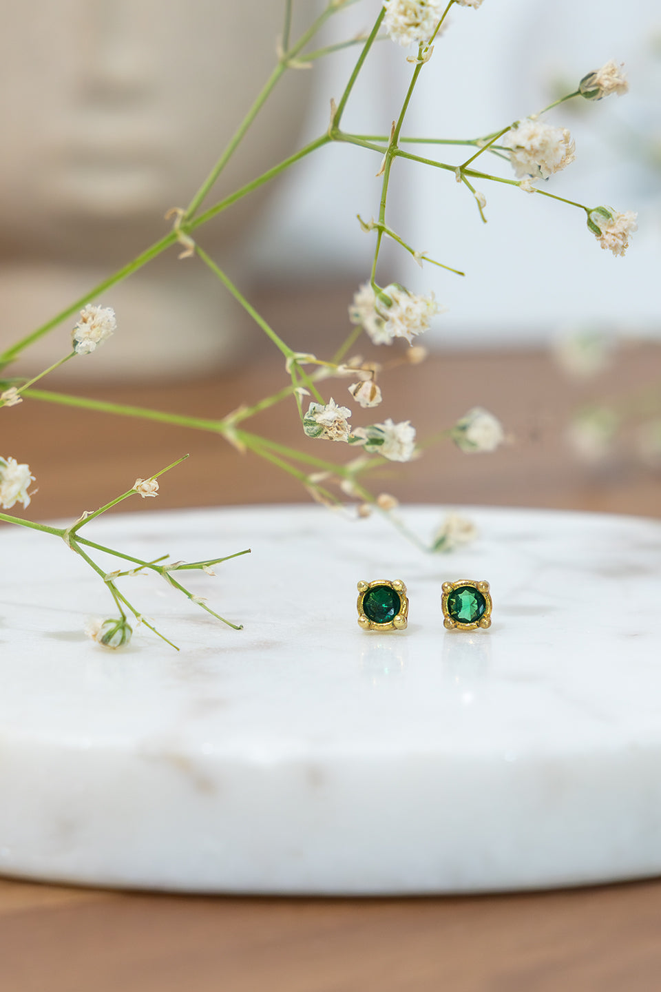 Pixie Glow Brass Studs (Anti Tarnish) Combo of 4 Studs