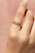 Celeste Band Brass Adjustable Ring (Anti Tarnish)
