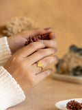 Arrow Brass Adjustable Ring (Anti Tarnish)