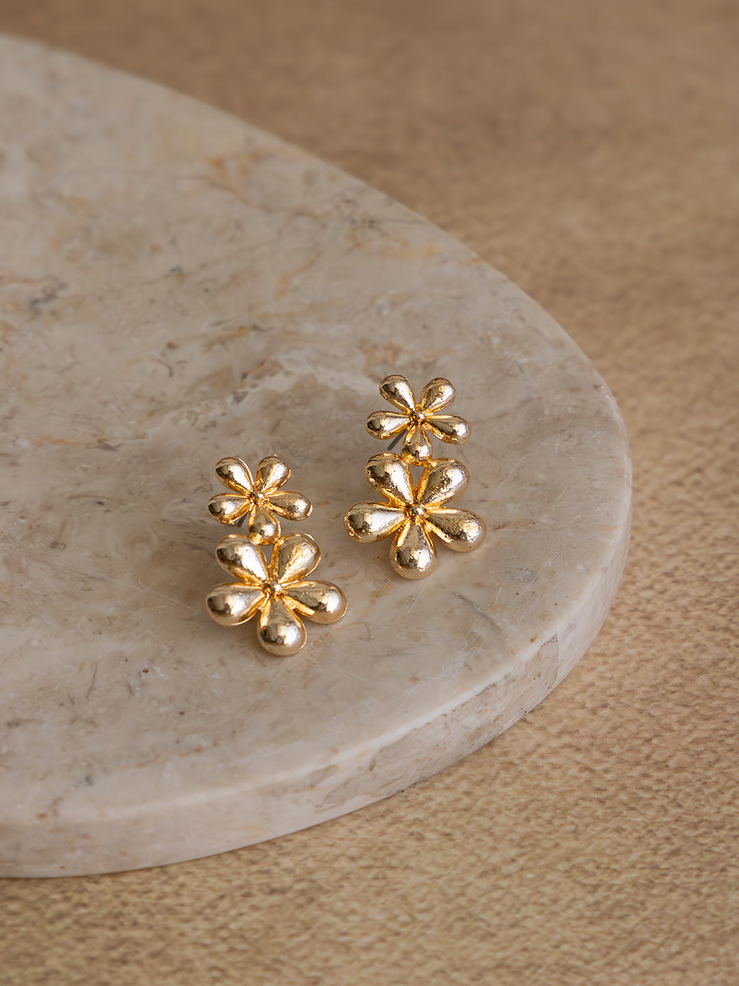 Double Bloom Earring