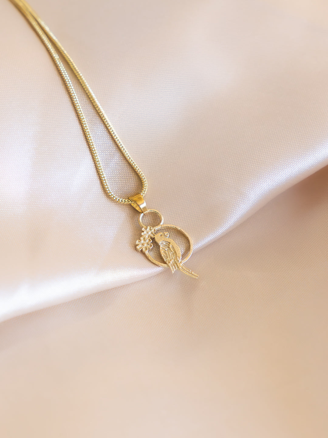 Bird of Freedom Brass Necklace (Anti Tarnish)