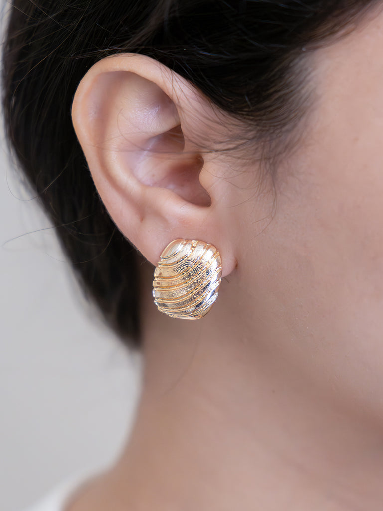Ripple Curve Earring