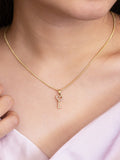 Keyheart Brass Necklace (Anti Tarnish)