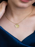 Daily Bloom Brass Necklace (Anti Tarnish)