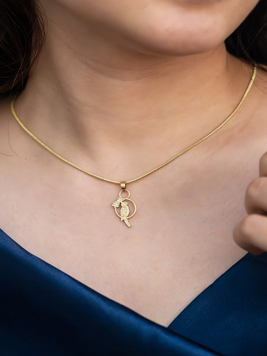 Bird of Freedom Brass Necklace (Anti Tarnish)