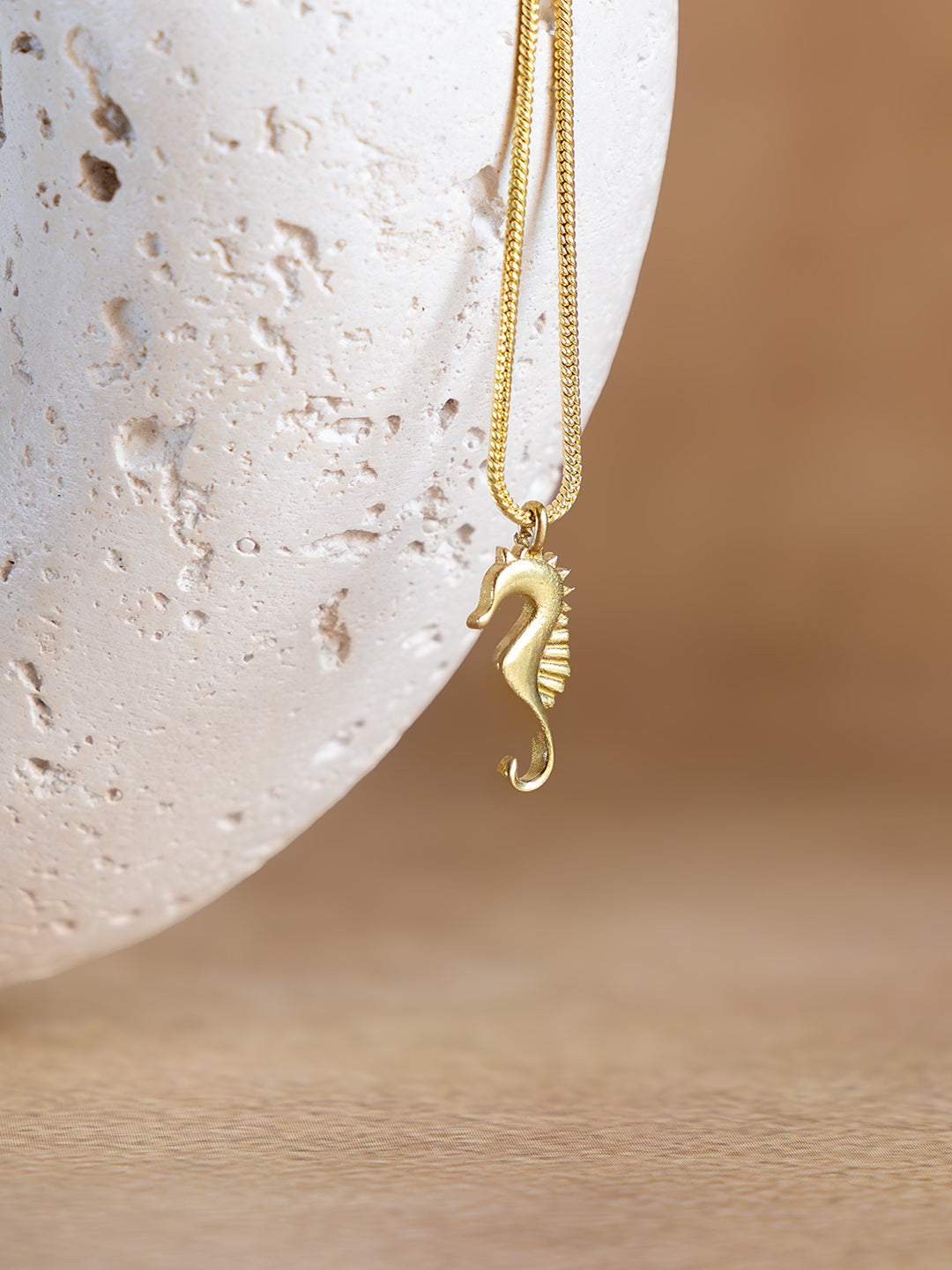 Seahorse Whisper Brass Necklace (Anti Tarnish)