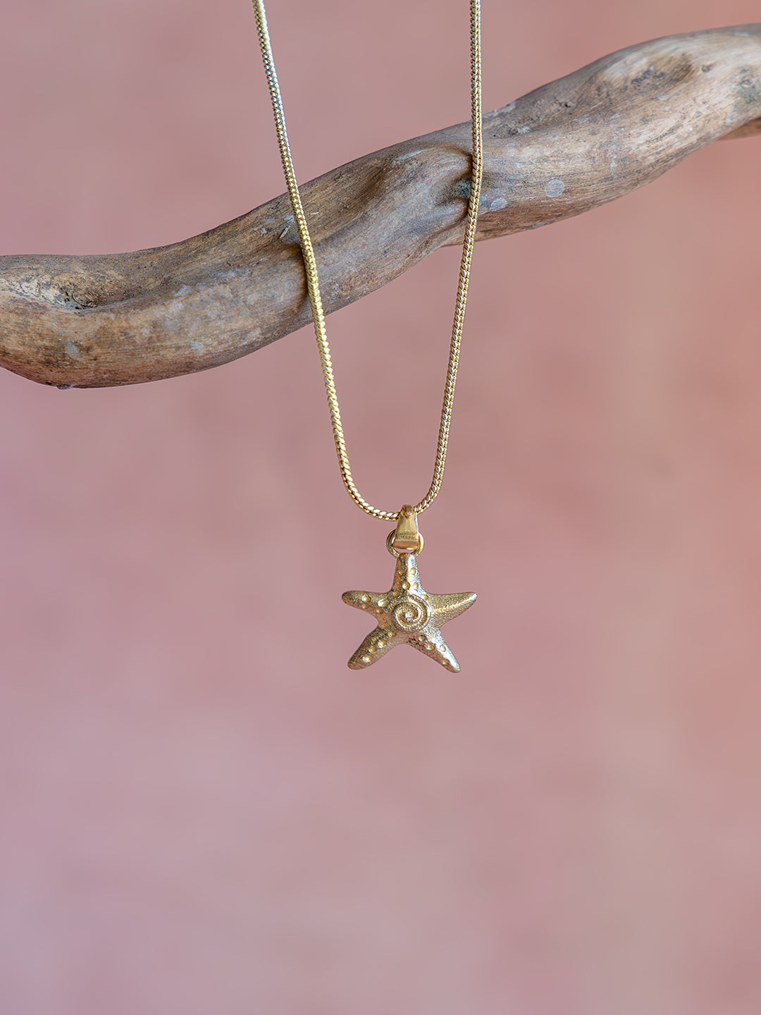 Ocean Star Charm Brass Necklace (Anti Tarnish)