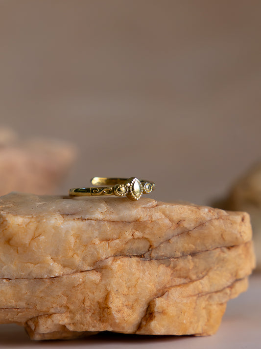 Navira Crown Ring Brass Ring (Anti Tarnish)