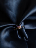 Butterfly Kiss Brass Adjustable Ring (Anti Tarnish)