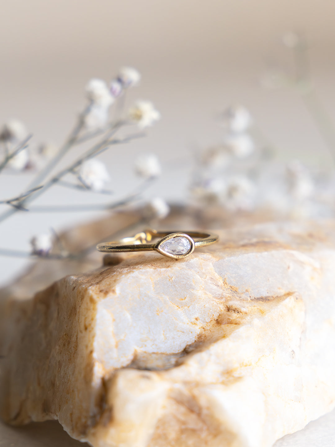 Trinity Teardrop Ring Stack Combo (Anti Tarnish) - Set of 3 Rings