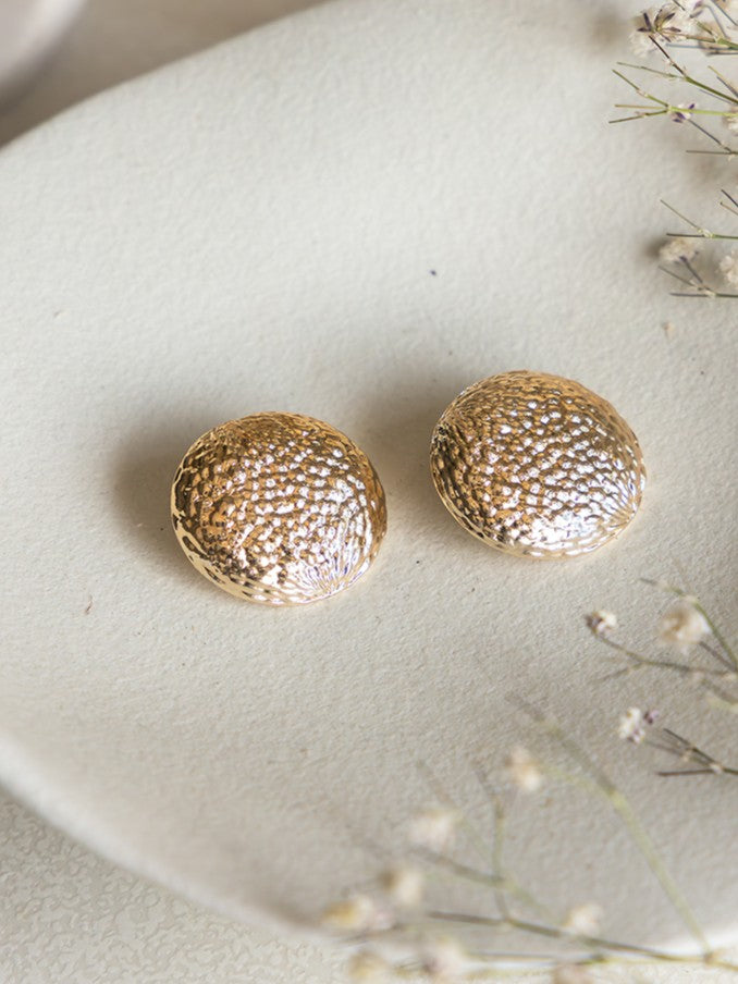 Hammered Dome Statement Stud