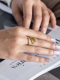Layerline Ring Brass Adjustable Ring (Anti Tarnish)