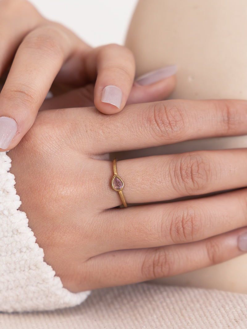 Trinity Teardrop Ring Stack Combo (Anti Tarnish) - Set of 3 Rings