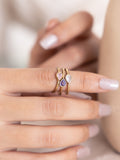 Trinity Teardrop Ring Stack Combo (Anti Tarnish) - Set of 3 Rings