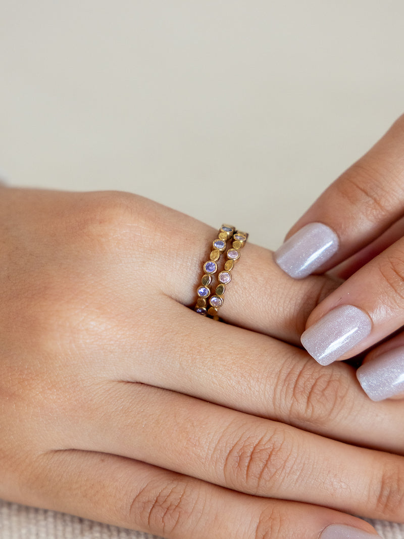 Love Glow Ring Stack Combo (Anti Tarnish) - Set of 2 Rings