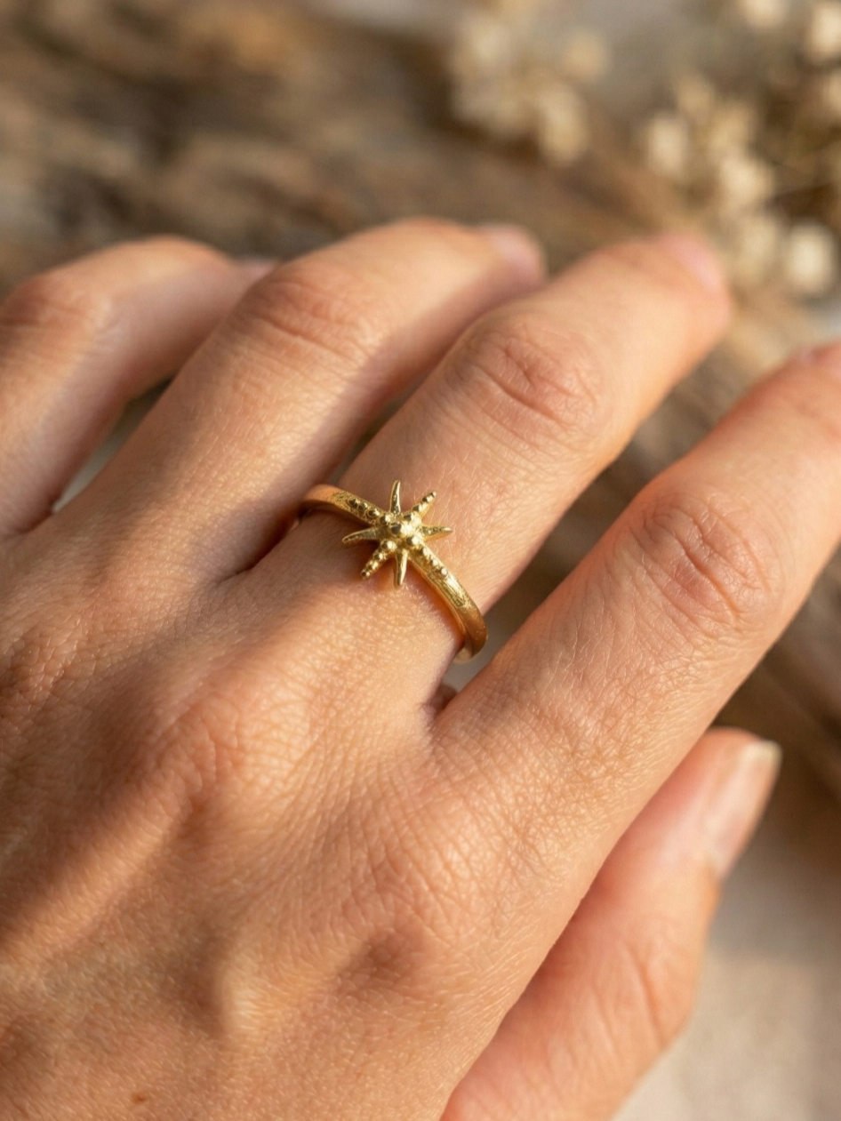 Stella Dot Brass Adjustable Ring (Anti Tarnish)