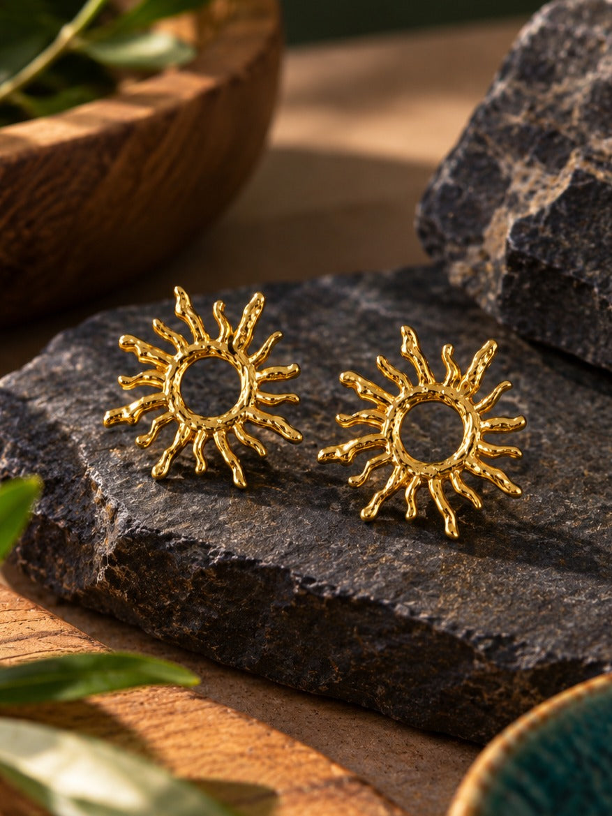 Golden Charm earrings Combo ( set of 3 earrings)