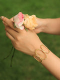 Circuit Adjustable Brass Bracelet (Anti Tarnish)