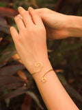 Vine Handcrafted Wire Brass Adjustable Bracelet (Anti Tarnish)