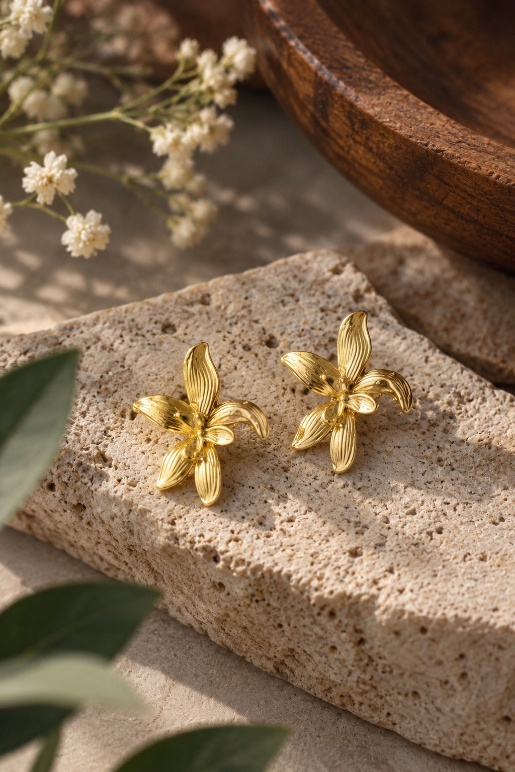 Sculpted Petal Earrings