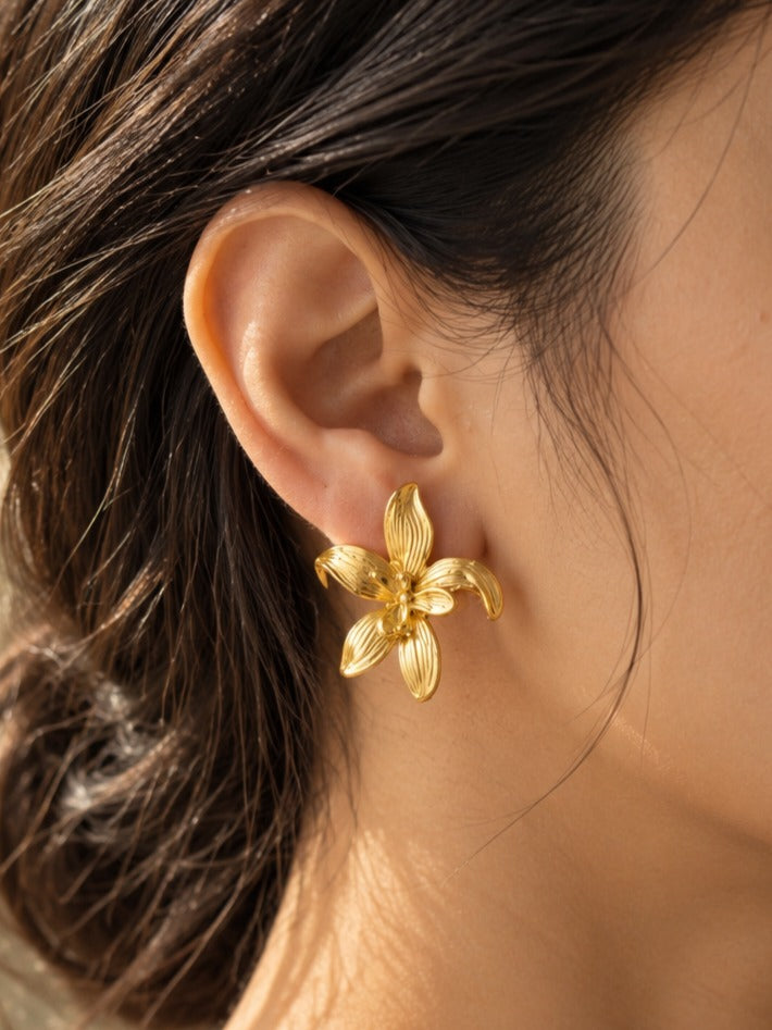 Sculpted Petal Earrings