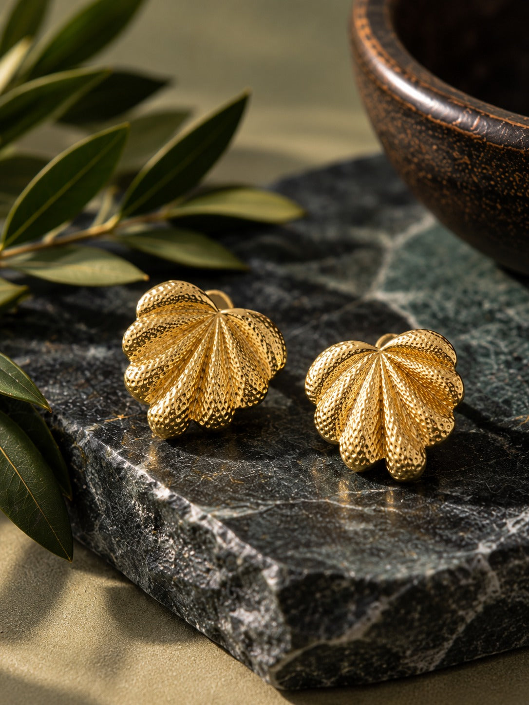 Golden Fleur Earrings