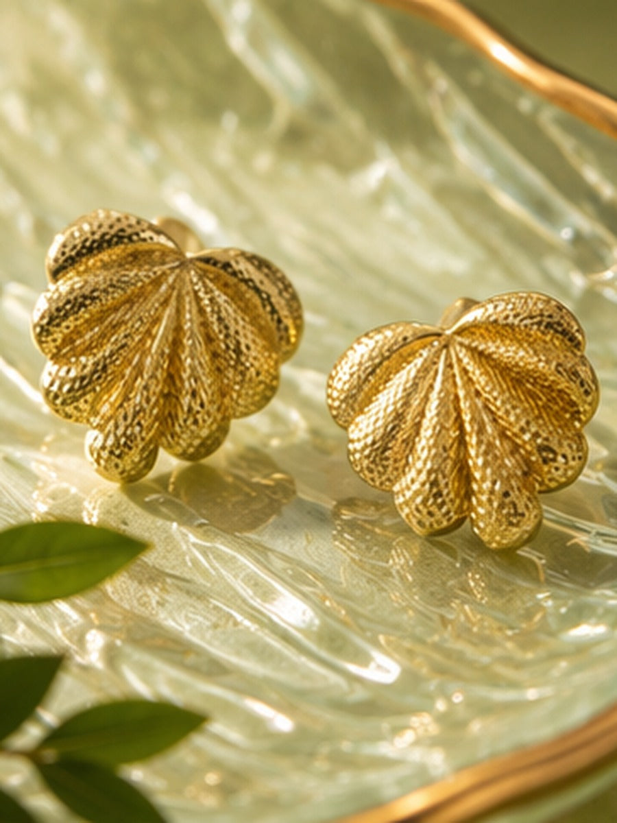 Golden Fleur Earrings