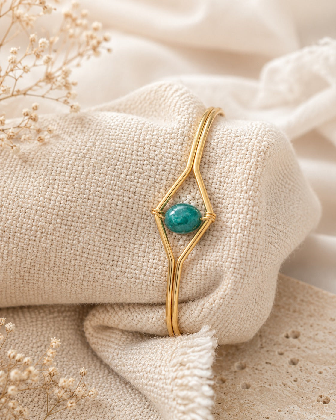 Turquoise Orbit Adjustable Bracelet (Anti Tarnish)