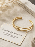 Gilded Continuity Cuff Adjustable Bracelet (Anti Tarnish)