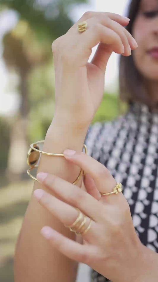 Noir Brass Bracelet (Anti Tarnish)