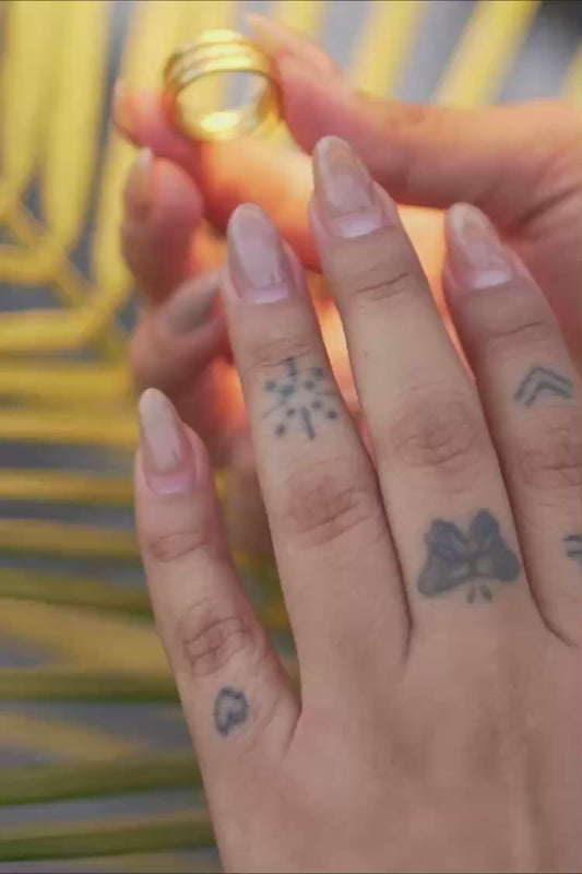 Triple Brass Ring (Anti Tarnish)