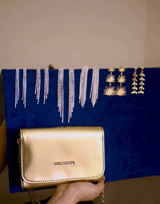 Party Earring Hamper – 6 Party Earrings + Premium Hand bag