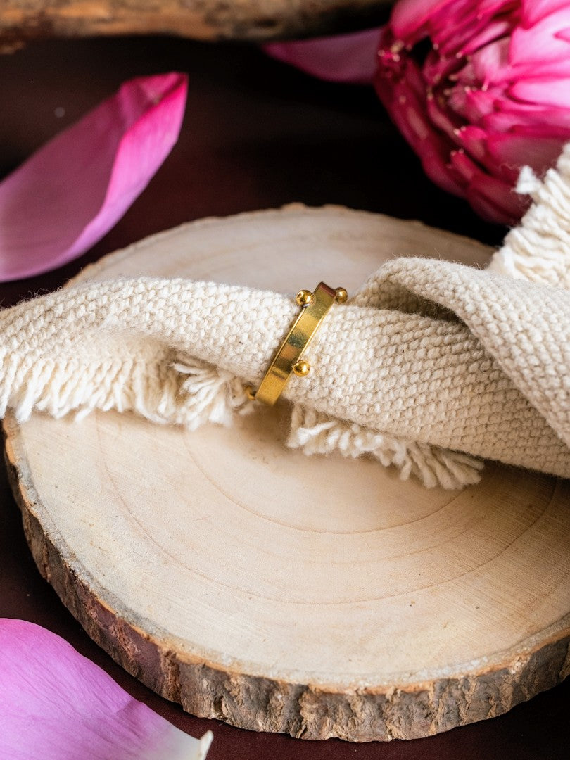 Orbline brass Adjustable Ring (Anti Tarnish)