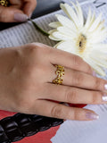 Mini Bloom Brass Ring Adjustable (Anti Tarnish)