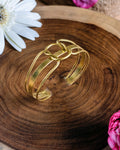 Fusion Knot Brass Statement Bracelet (Anti Tarnish)