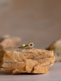 Helia Brass Adjustable Ring (Anti Tarnish)