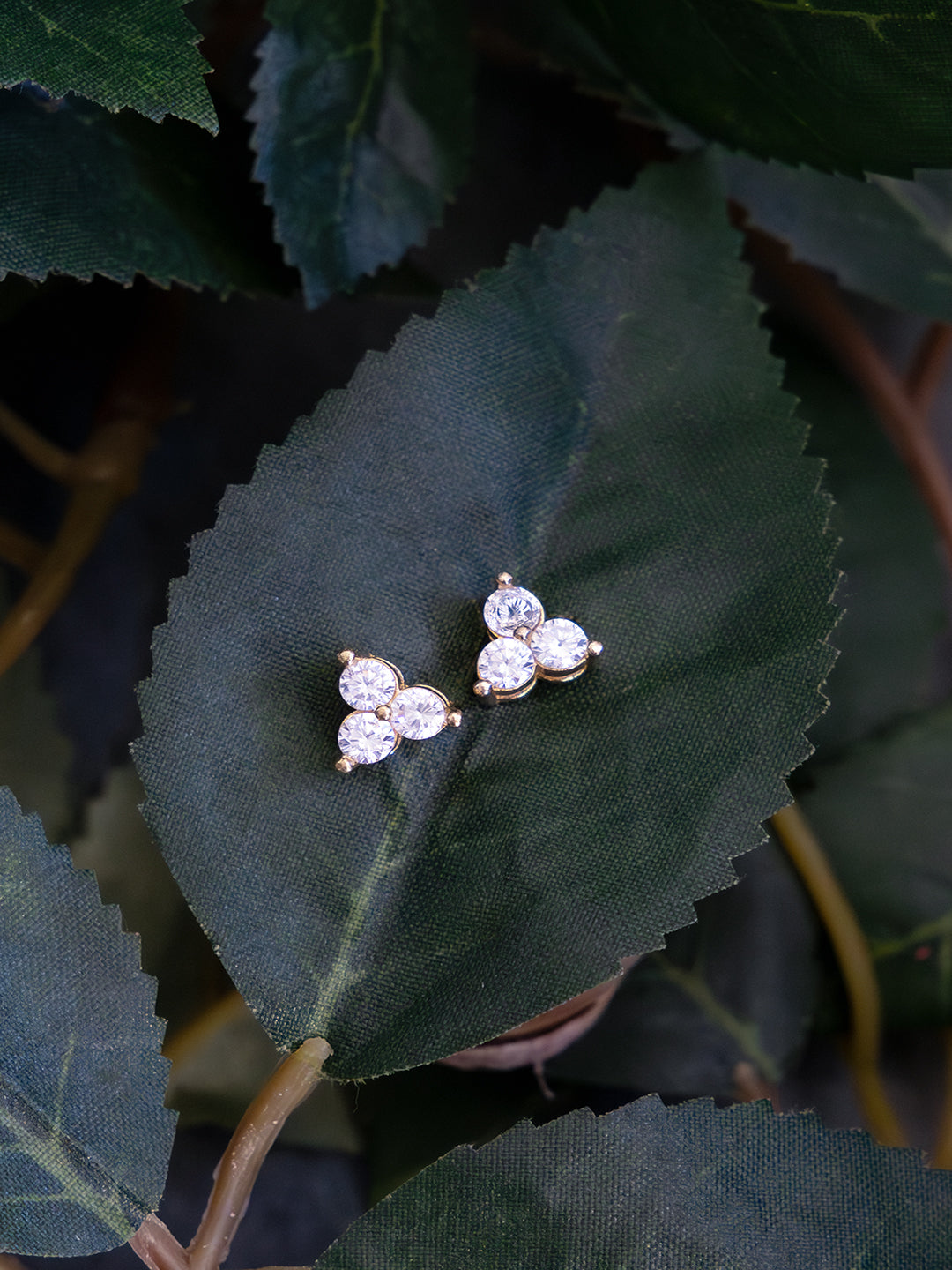 Tri-Lume Diamond Brass Studs (Anti Tarnish)