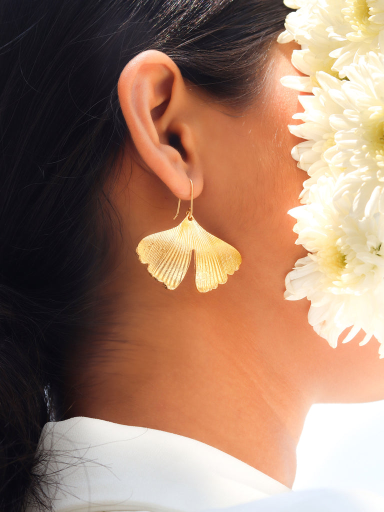 Hanging Leaf Statement Earring