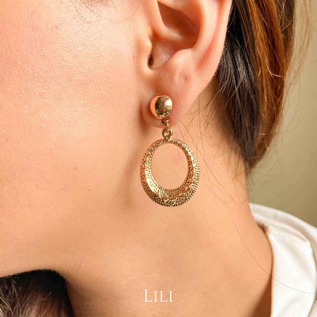 Gold Dangler Earring - Lili-Origin