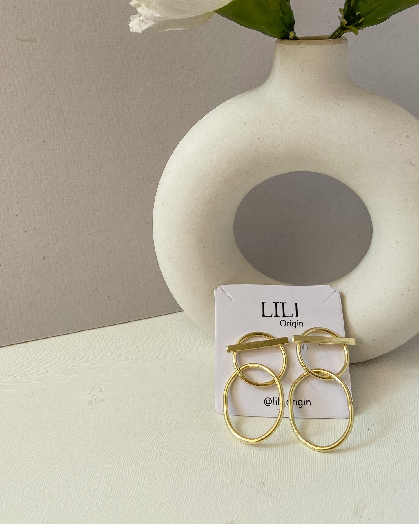 Dual Loop Earring - Statement Earring - Lili-Origin