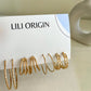 4 Pack Circular Hoop Earrings - Lili-Origin