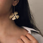 Hanging flower earring - Statement Earring - Lili-Origin